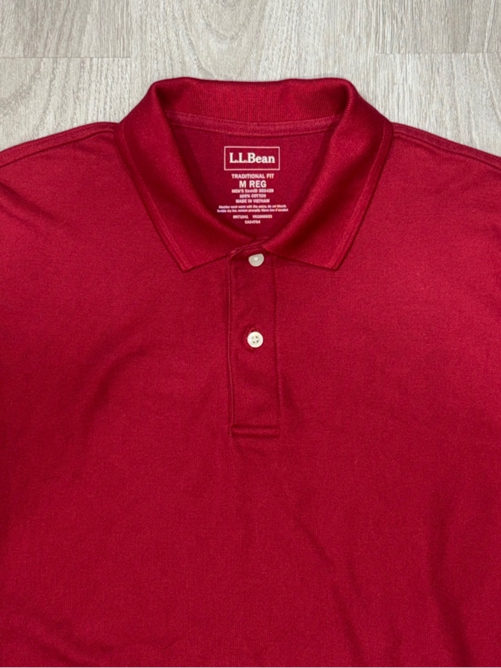 L.L.Bean Polo Shirt Mens
M Red Long Sleeve Solid Traditional Fit Casual
Classic